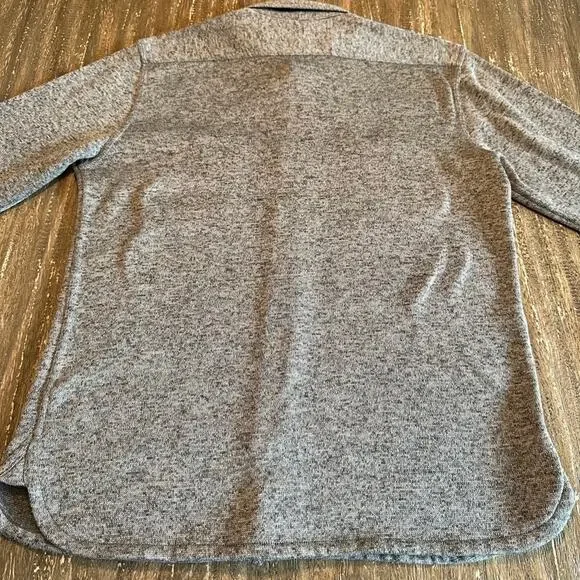 Levi's Fleece Long Sleeve Button Down Collar Shirt Jacket Grey Men’s Size Large - Picture 7 of 9